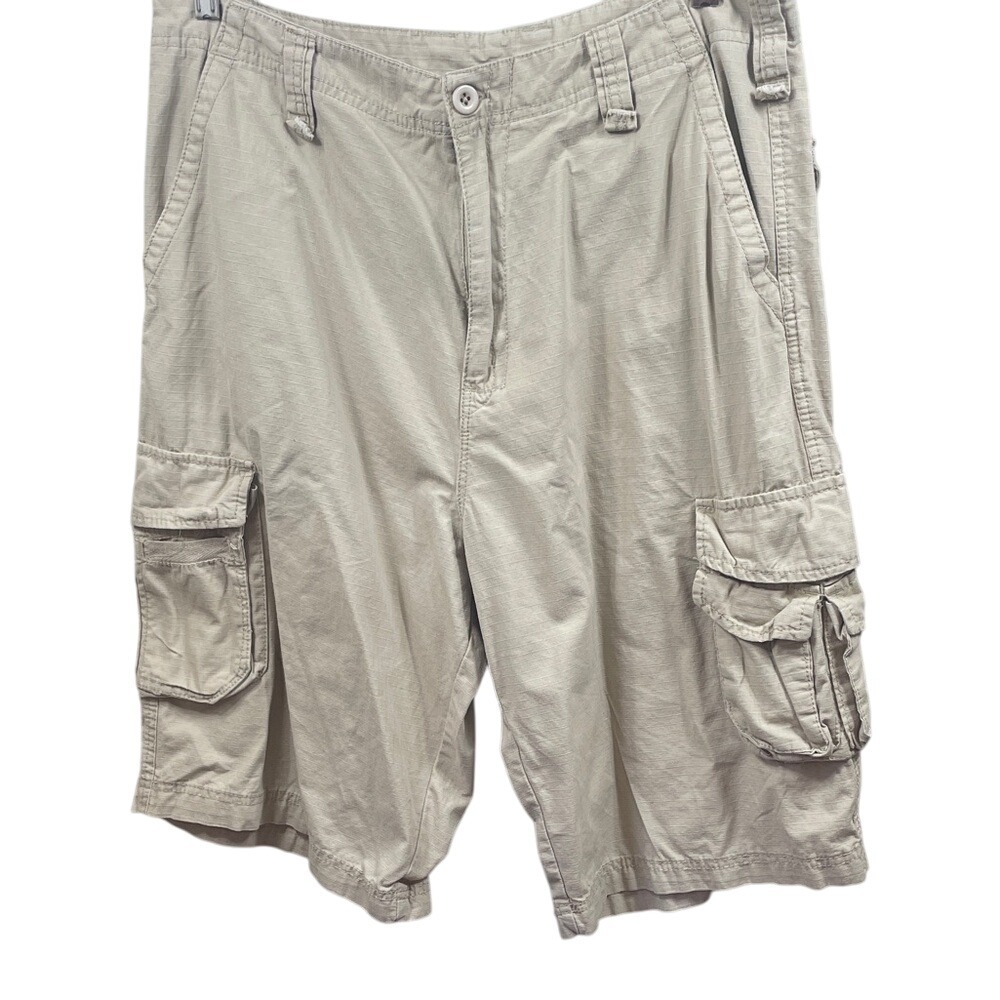 Mens Cargo Shorts Relaxed Fit Casual Outdoor Khaki‎ Lightweight Utility
